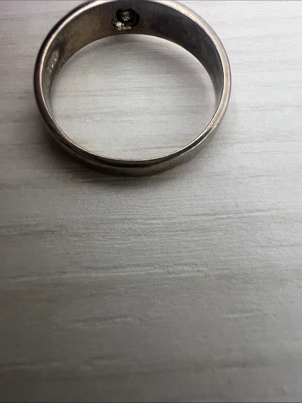 Heart-Shaped Clear Crystal Sterling Silver Ring size 7.5 - Picture 16 of 16